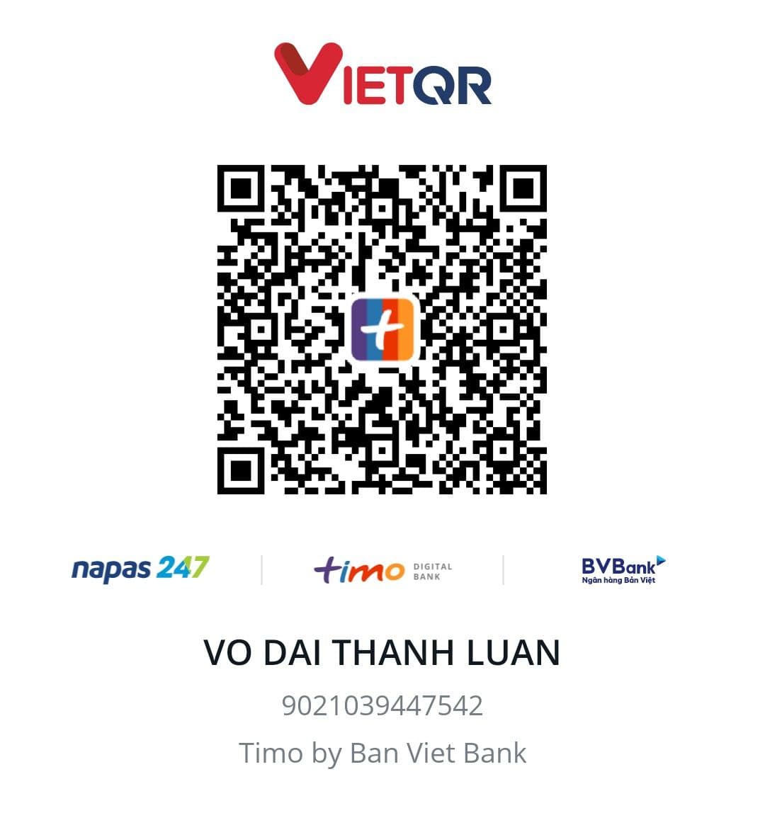 Quét mã QR - Timo by Ban Viet Bank - VO DAI THANH LUAN